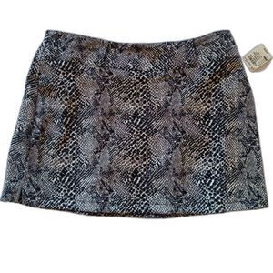 Y2K Micro Mini Skirt Faux Snakeskin - 11 12 M Large -Charlotte Russe NWT